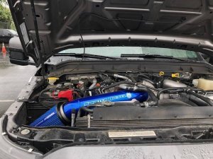 Ford F-350 Performance Air Intake - Sinister Diesel - Cold Air Intake - Sinister Blue - `17-`19 Ford F-350 Performance Air Intake - Sinister Diesel - Cold Air Intake - Sinister Blue - `17-`19